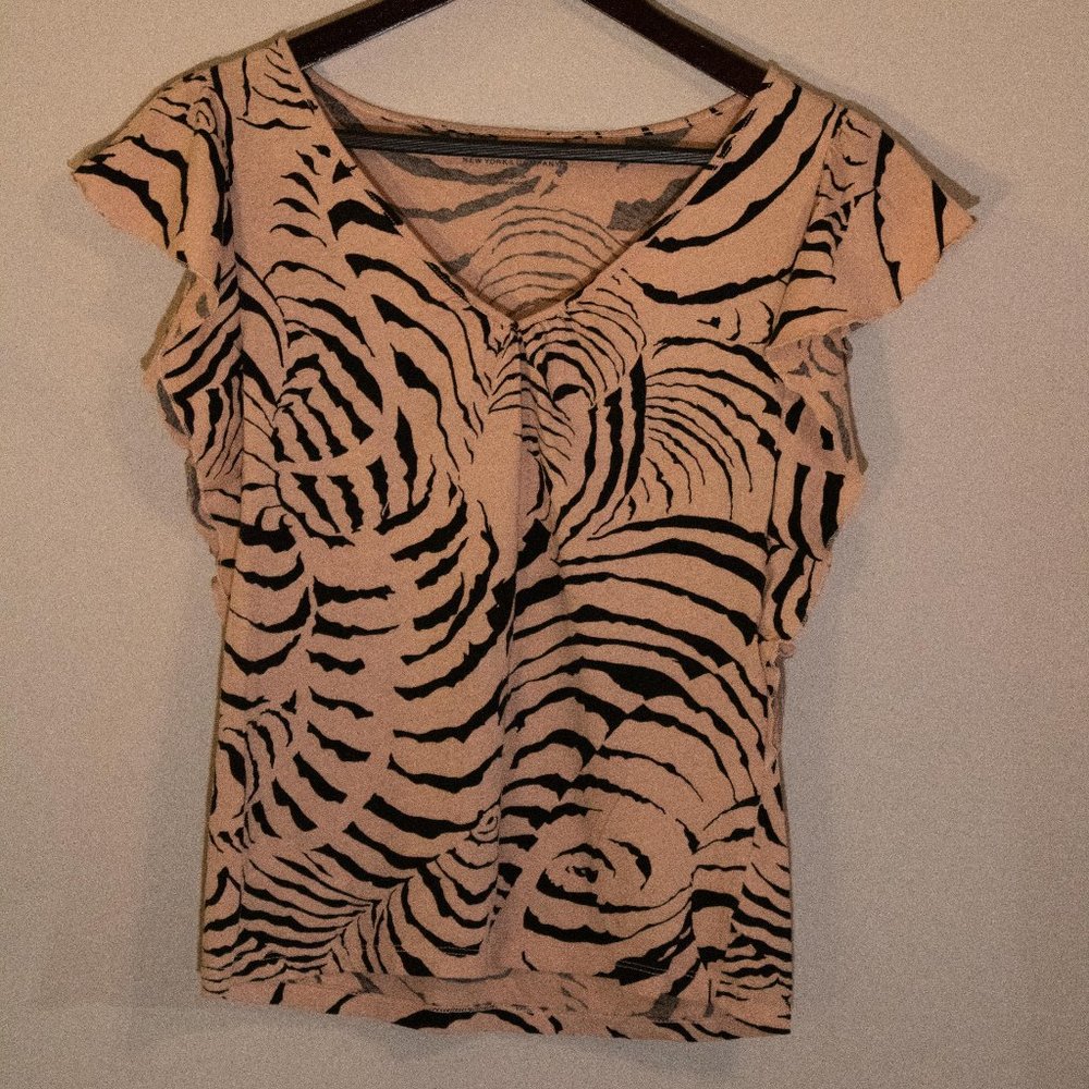Zebra Print Blouse